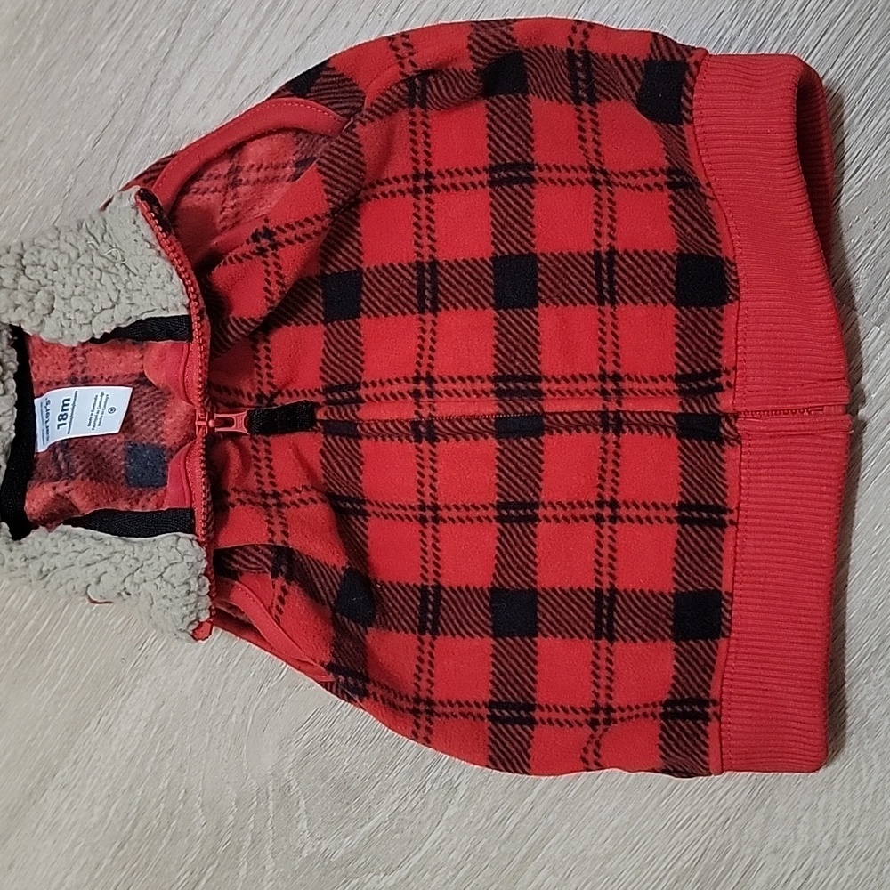 Little boys jacket and coat  red and black Carters 18 Month